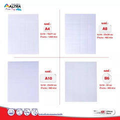 ลักษณะการทำงานของป้ายราคา LAB Sticker A4 ALTRA FREE TAG