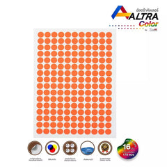 สติกเกอร์พีวีซีวงกลม สีเขียว ขนาด 16MM 5แผ่น/Pack