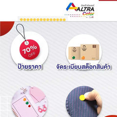 สติกเกอร์พีวีซีวงกลม ขนาด 12MM 5แผ่น/Pack