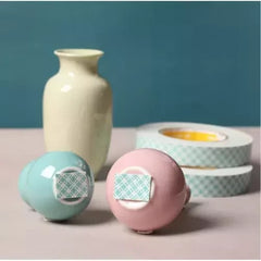 เทปโฟมกาวสองหน้า พิมพ์ลายเขียว 1 นิ้ว x 10 เมตร