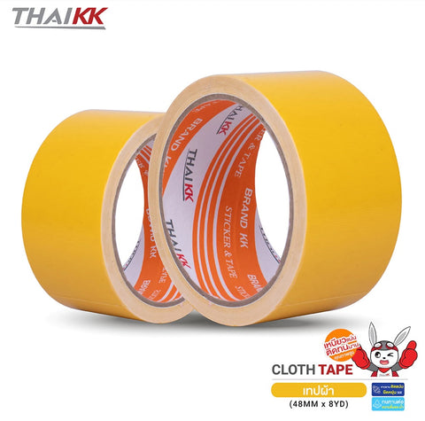 เทปผ้า เทปแล็คซีน Cloth tape สีเทา 2 นิ้ว x 8 หลา